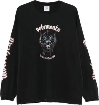 VETEMENTS Heren, Tops, Zwart, Maat: L Katoen