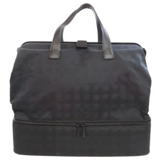 Chanel Pre-owned Handbags, female, Black, Size: ONE SIZE Pre-owned Nylon chanel-bags