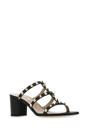 Valentino Garavani Rockstud Mule Heel - Black