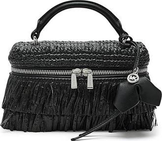 Michael Kors Jana Extra Small Top Handle Crossbody Cross Body Womens Handbags Black/Black : SM, Polypropylene