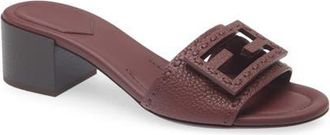 Fendi Baguette Slide Sandal in Burgundy at Nordstrom, Size 10.5Us