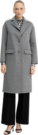 Silvian Heach Paraschiv Jas - Dames - Mantel - Grijs - S - Wol - Jassen