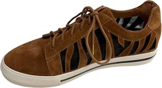 L'Amour Des Pieds Womens Keaton Sneakers In Coffee/black