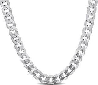 Delmar Sterling Silver Bevel Curb Chain Necklace at Nordstrom Rack