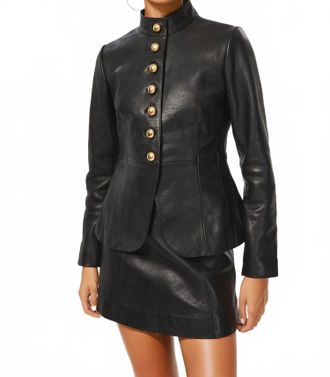 Cami NYC Lorraine Genuine Leather Jacket In Black