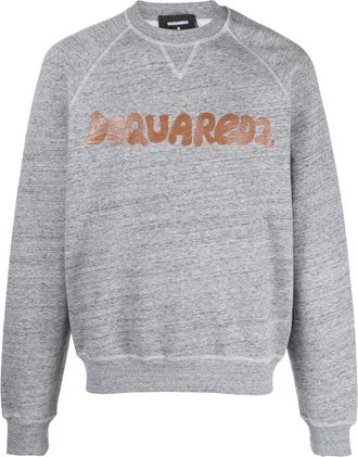 Dsquared2 Cool logo-print sweatshirt - men - Cotton - S - Grey
