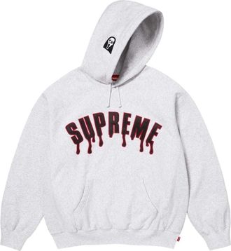 SUPREME x Ghostface SS26 Arc Hooded Sweatshirt Ash Grey SUP-SS26-207-GRY