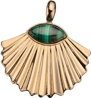 Jennifer Zeuner Rowe Malachite Fan Charm in Yellow Gold at Nordstrom