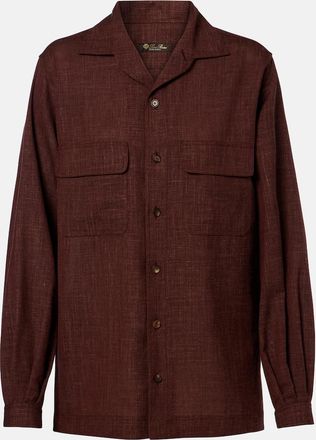 Loro Piana Camicia Ida in lana, seta e lino