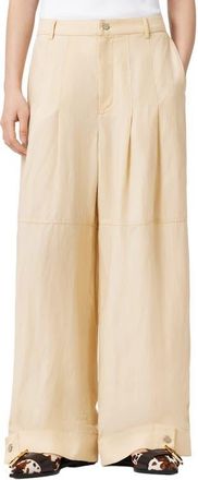 AllSaints Sherell Wide Leg Pants in Ecru at Nordstrom, Size 10 Us
