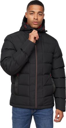 Crosshatch Mens Kampnew Embossed Jacket (Black) - Size X-Large