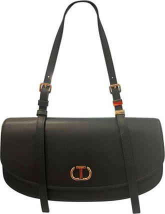 Twinset Black PU Women Shoulder Womens Bag
