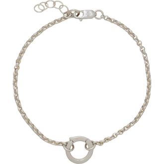 Made by Mary Rolo Charm Bracelet with Link Lock in Silver at Nordstrom, Size 6