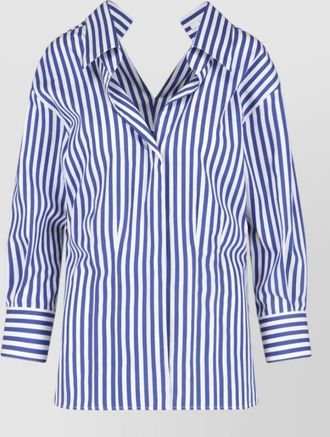 Givenchy striped cutout cotton shirt