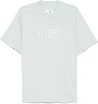 Maison Margiela T-shirt con motivo numeri - Verde