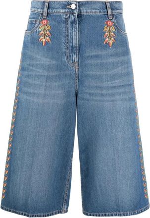 Etro Pantalon - Dames - Denim shorts - Blauw - W27 - Denim - Korte Broeken