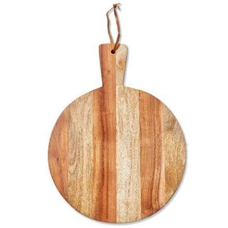 Tag Two Tone Round Serving Board Natural Wood Everyday Use in Beige at Nordstrom