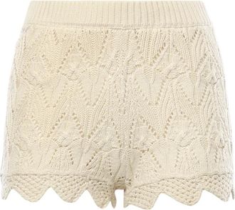 For Love & Lemons Short Shorts - Dames - Bermuda - Beige - M - Katoen - Korte Broeken