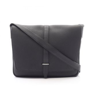 Herm&egrave;s Black Togo Leather Handbag Shoulder Bag (Pre-Owned)