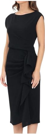 Max Mara Aia Jurk - Dames - Casual kleedjes - Zwart - XS - Polyester - Kleedjes
