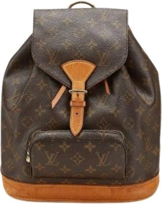 Louis Vuitton Pre-owned Backpacks, female, Brown, Size: ONE SIZE Pre-owned Vintage Backpack