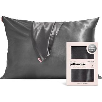 Kitsch Standard Satin Pillowcase in Charcoal Grey at Nordstrom Rack