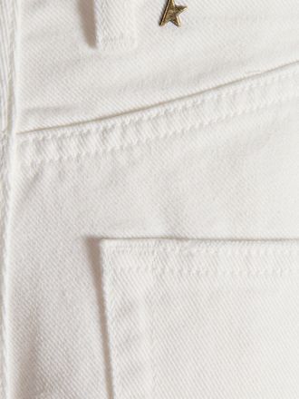 Golden Goose Womens Straight-Leg Jeans White Ss25 W