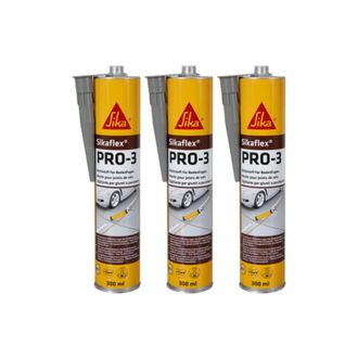 Sika Sika - Juego De 3 Selladores Autonivelantes Flex Pro 3 - Gris Hormig&oacute;n - 300ml