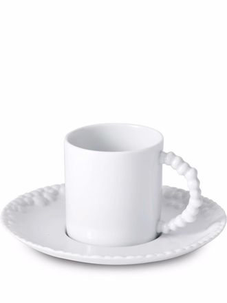 L'OBJET Haas Mojave espresso cup and saucer - unisex - Porcelain - OS - White