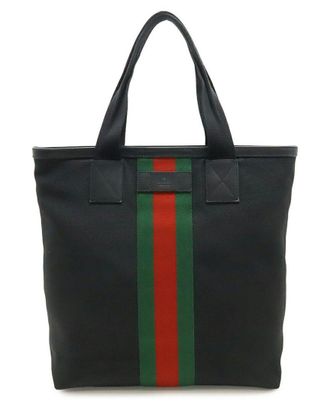 Gucci Web Stripe Tote (Authentic Pre-Loved)