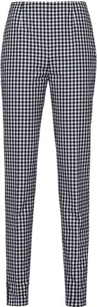 Prada gingham-check trousers - women - Cotton - 42 - Black