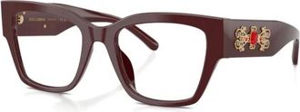 Dolce & Gabbana 3091 Brillen - Dames - Brillen - Rood - 53 MM - Accessoires