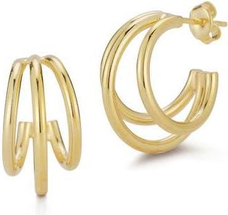 Glaze Jewelry Triple Hoop Earrings in Gold at Nordstrom Rack