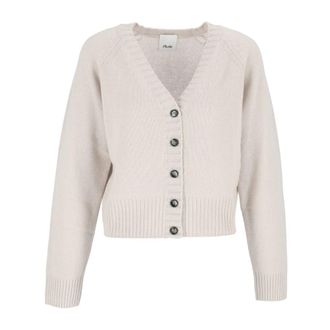 Allude Cardigan Con Scollo A V - - Knitwear - Donna - Beige - M