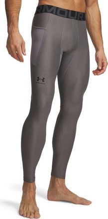 Under Armour HeatGear Leggings in 090 Carbon Heather at Nordstrom, Size Xx-Large