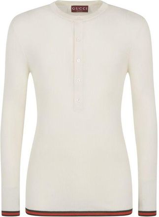 Gucci White Silk Mens T-Shirt