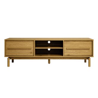 Miliboo Mueble Tv Acabado Madera Roble L160 Cm Yseult