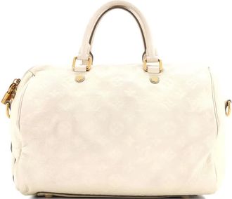 Louis Vuitton Speedy Bandouliere Bag Monogram Empreinte Leather 30 satchel - Wit