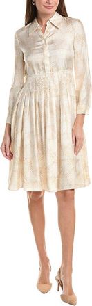 Lafayette 148 New York Pintuck Waist Shirtdress