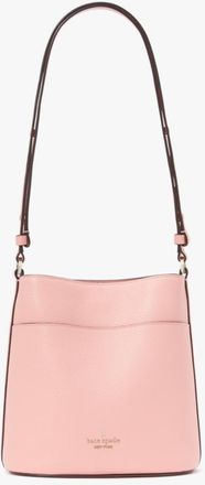 Kate Spade New York Womens Leila Small Bucket Bag - Pink Leather - One Size