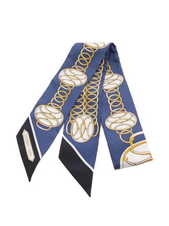 Hermès 2020s Lift Profile scarf - women - Silk - One Size - Blue