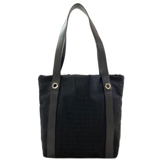 Bulgari Black Canvas Tote Bag (Pre-Owned)