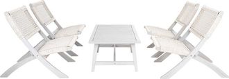 Safavieh Blaze Outdoor Grey 5Pc Coffee Table Set
