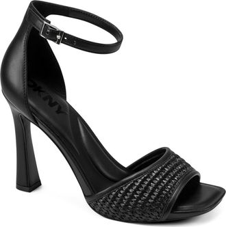 DKNY Cirelle Ankle Strap Sandal in Black at Nordstrom, Size 9.5