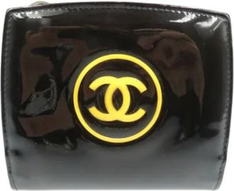Chanel Pre-owned Wallets, female, Black, Size: ONE SIZE Pre-owned Leather Wallet