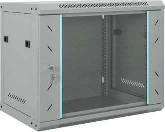 vidaXL vidaXL Armadietto di rete Grigio 60 x 45 x 50 cm Acciaio