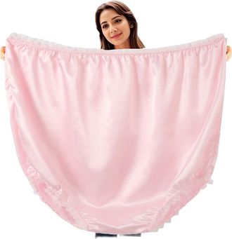 Generic Granny Panties Plus-Size Undies Prank Oversized Knickers Funny Present for Women Print Novelty Underwear Big Knickers Funny Joke Undies Novelty Knicke