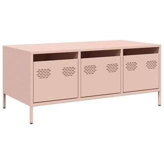 Berkfield Home Coffee Table Pink 101.5x50x43.5 cm Cold-rolled Steel