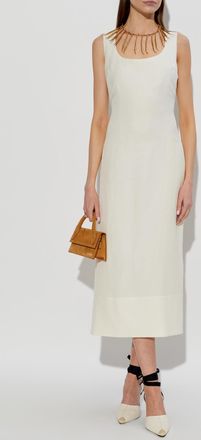 Jacquemus Tablier Dress, Womens, Cream