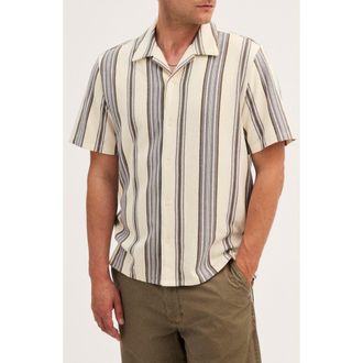 Madewell The Camp Shirt in Seaport Terry in Ashen Blue at Nordstrom, Size Xx-Large